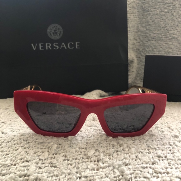 Versace red and gold sunglasses
